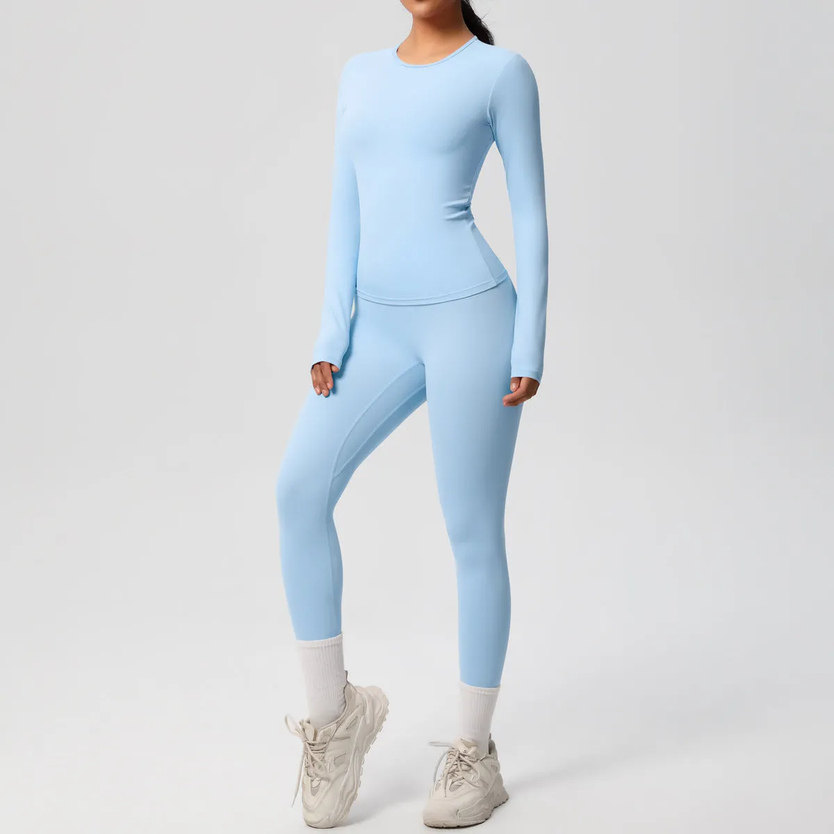 Quick Drying Long Sleeve Yoga Thin Sports Set