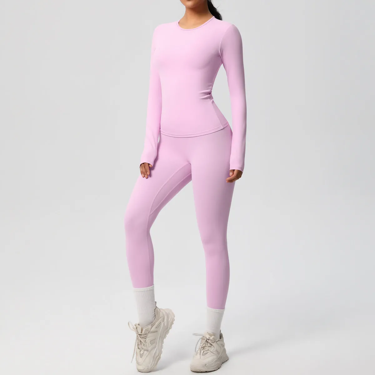 Quick Drying Long Sleeve Yoga Thin Sports Set