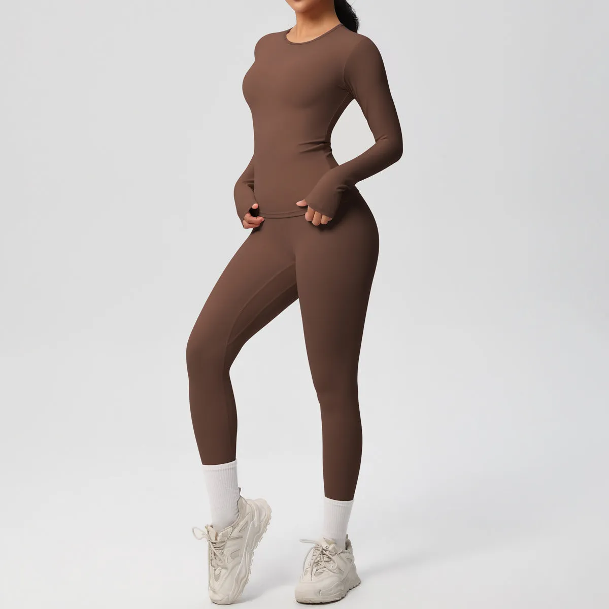 Quick Drying Long Sleeve Yoga Thin Sports Set
