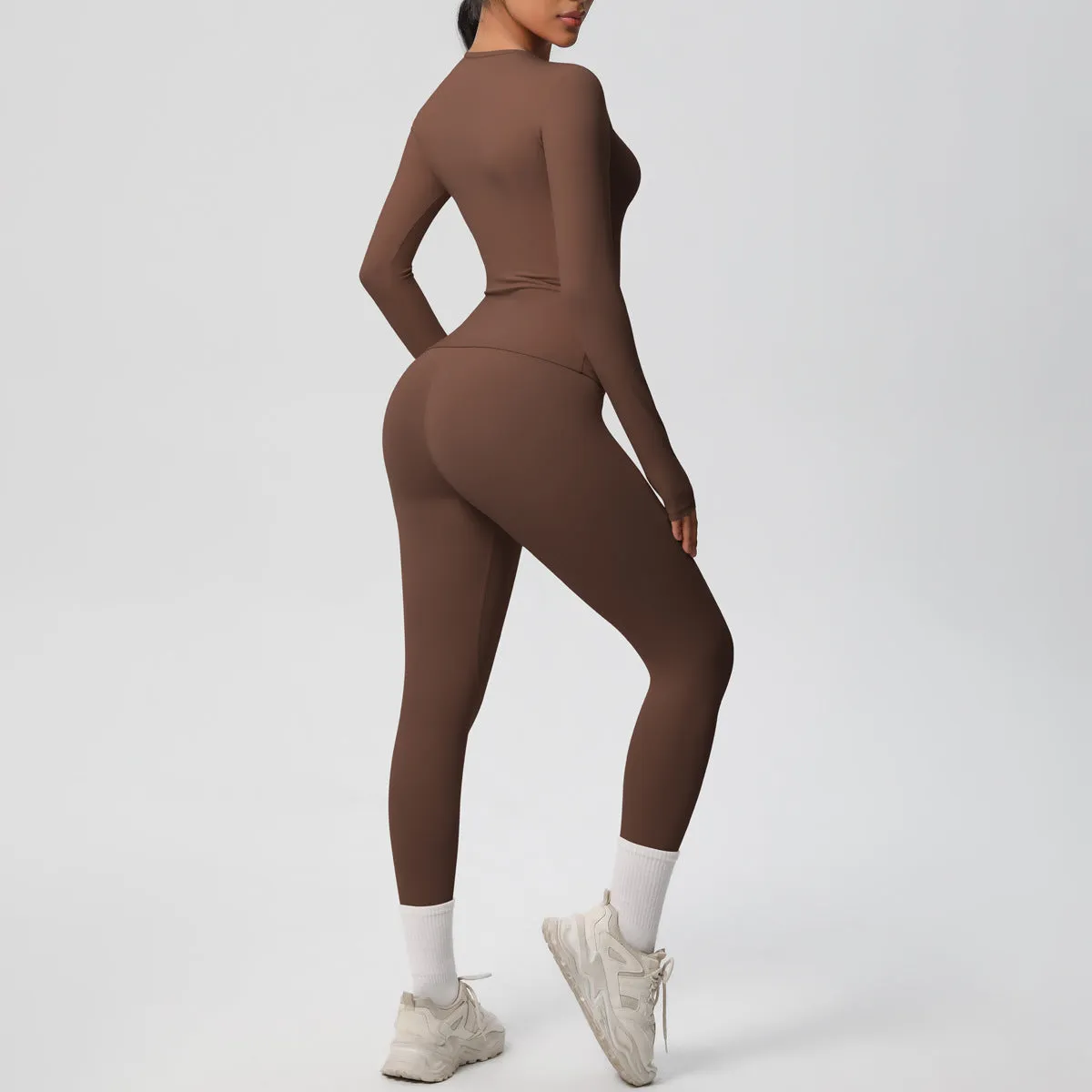 Quick Drying Long Sleeve Yoga Thin Sports Set