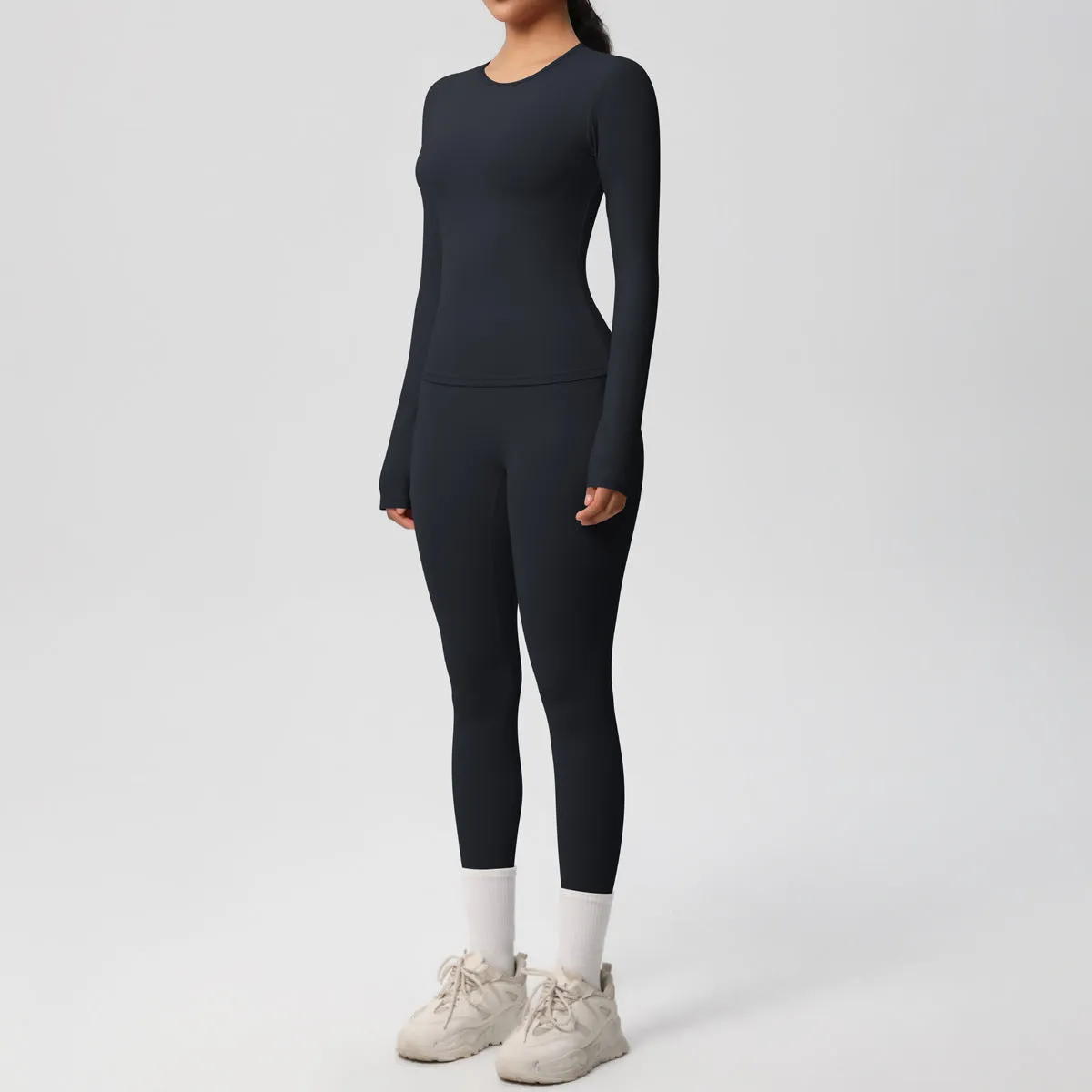 Quick Drying Long Sleeve Yoga Thin Sports Set
