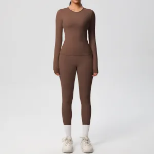 Quick Drying Long Sleeve Yoga Thin Sports Set