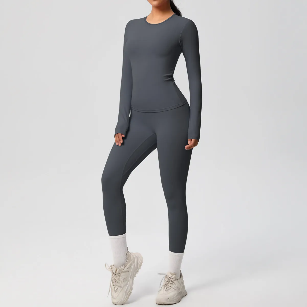 Quick Drying Long Sleeve Yoga Thin Sports Set