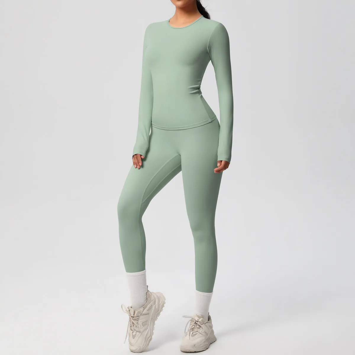 Quick Drying Long Sleeve Yoga Thin Sports Set