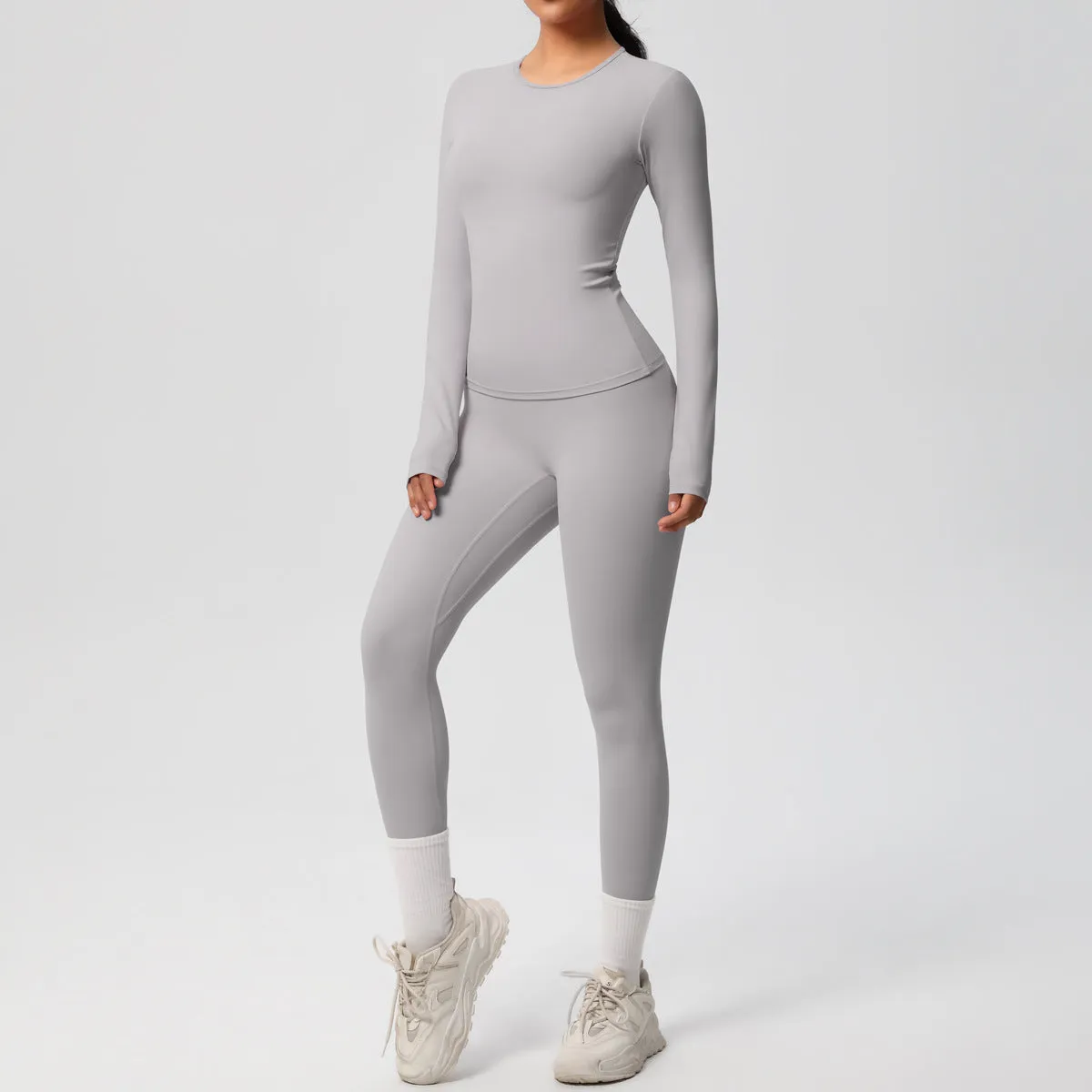 Quick Drying Long Sleeve Yoga Thin Sports Set