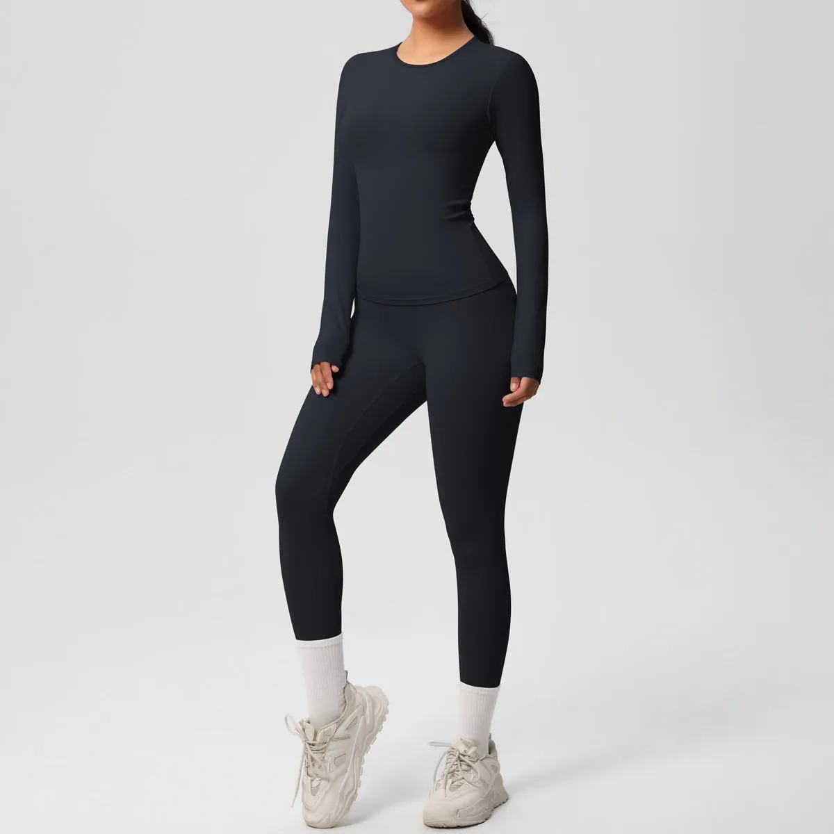 Quick Drying Long Sleeve Yoga Thin Sports Set