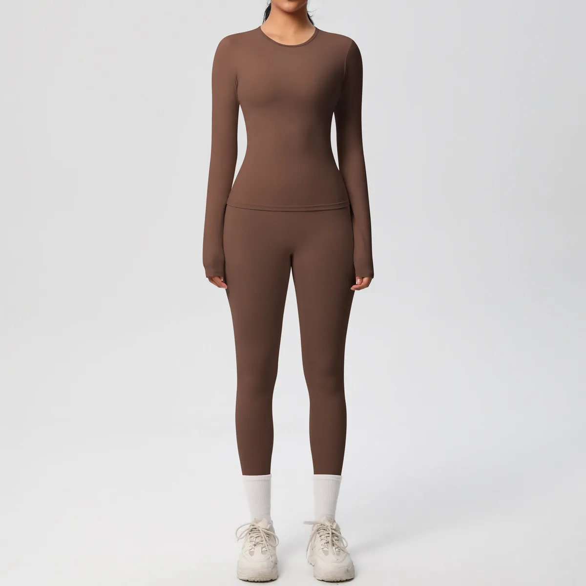 Quick Drying Long Sleeve Yoga Thin Sports Set