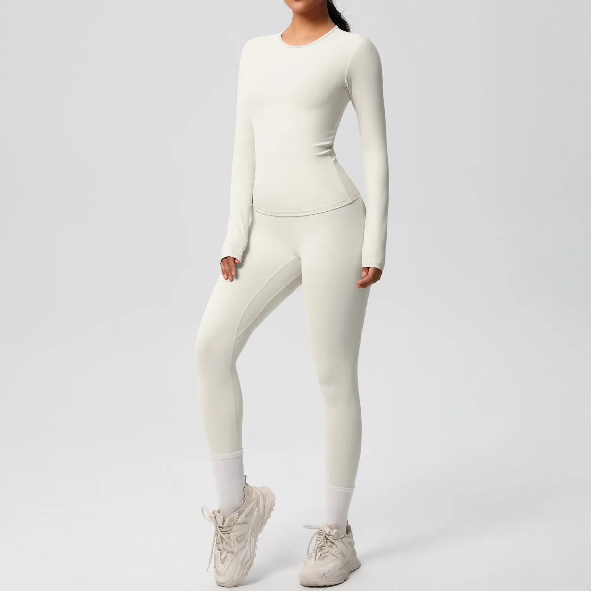 Quick Drying Long Sleeve Yoga Thin Sports Set