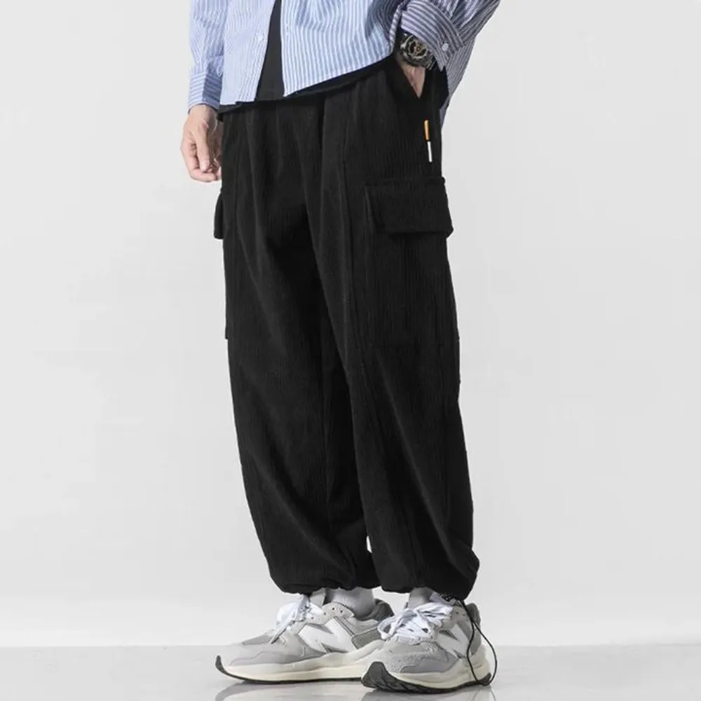"Japanese Thickened Corduroy Loose" Sweatpants