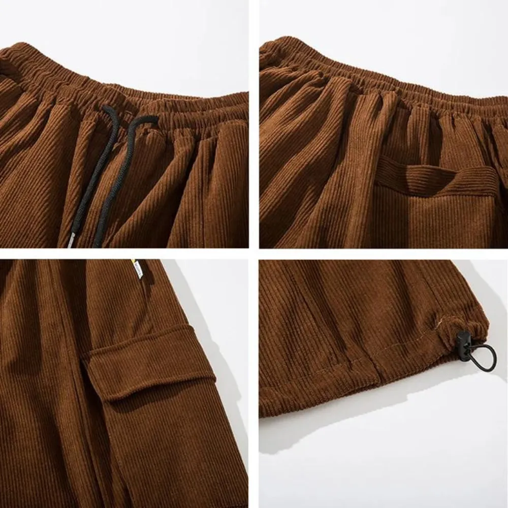 "Japanese Thickened Corduroy Loose" Sweatpants