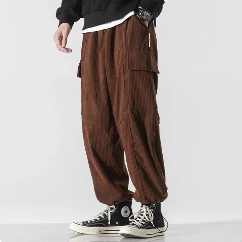 "Japanese Thickened Corduroy Loose" Sweatpants