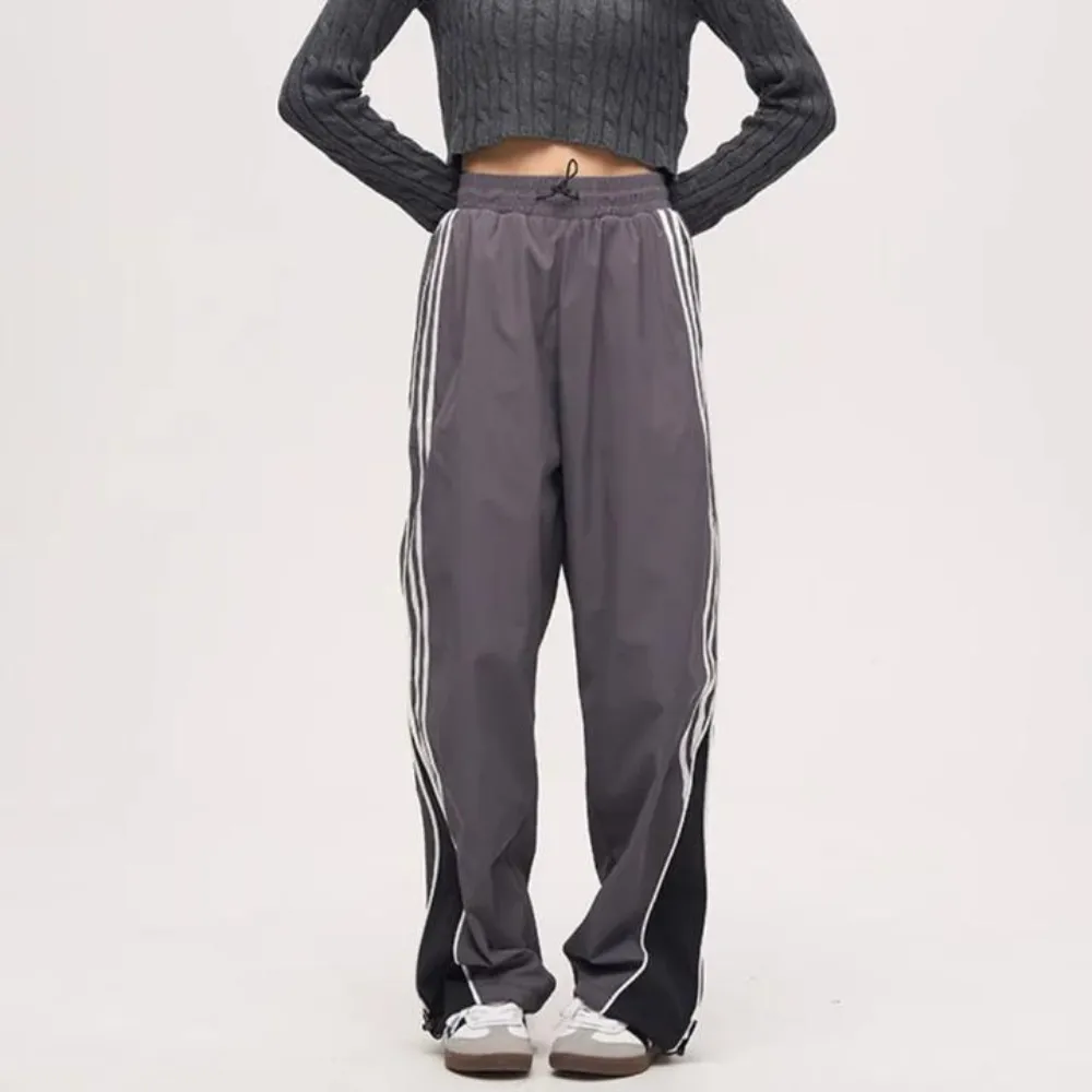 "Retro Side Stripe Panel" Sweatpants