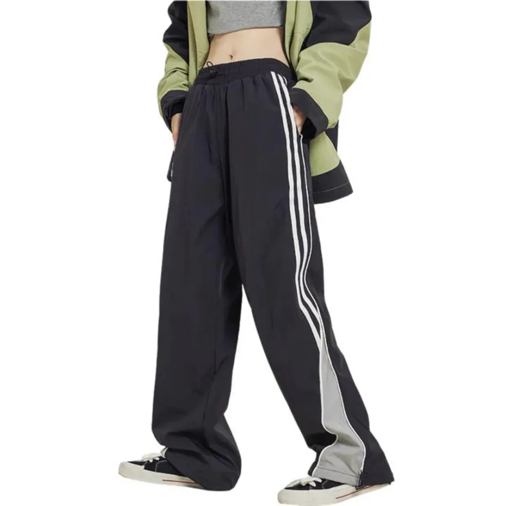 "Retro Side Stripe Panel" Sweatpants