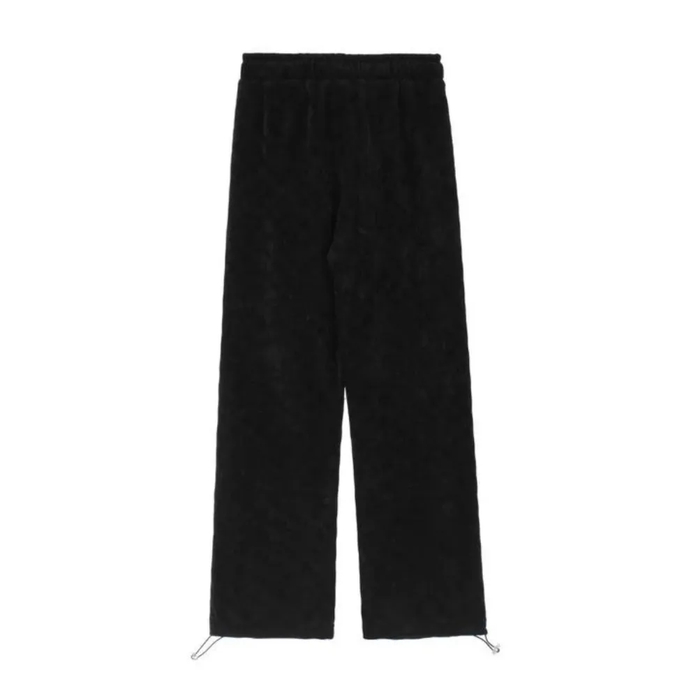 "Retro solid color drawstring" Sweatpants