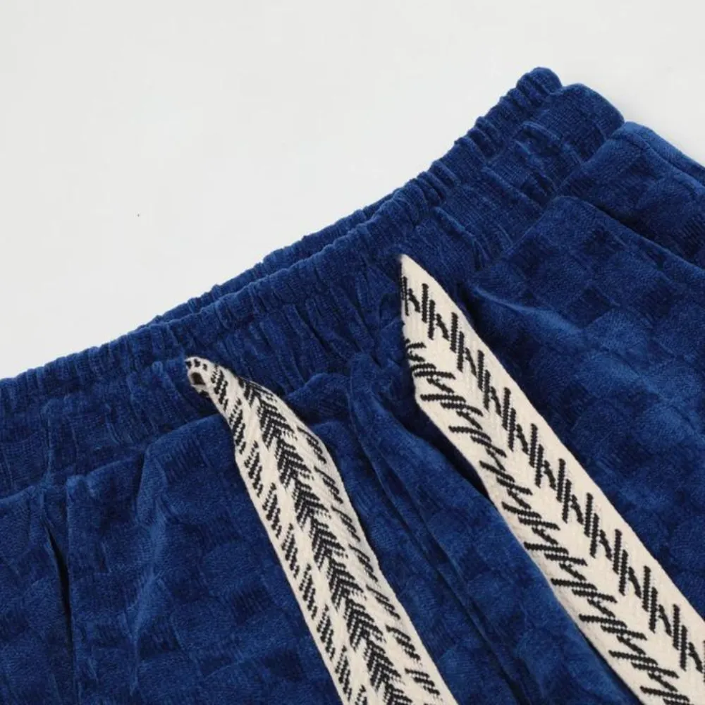 "Retro solid color drawstring" Sweatpants