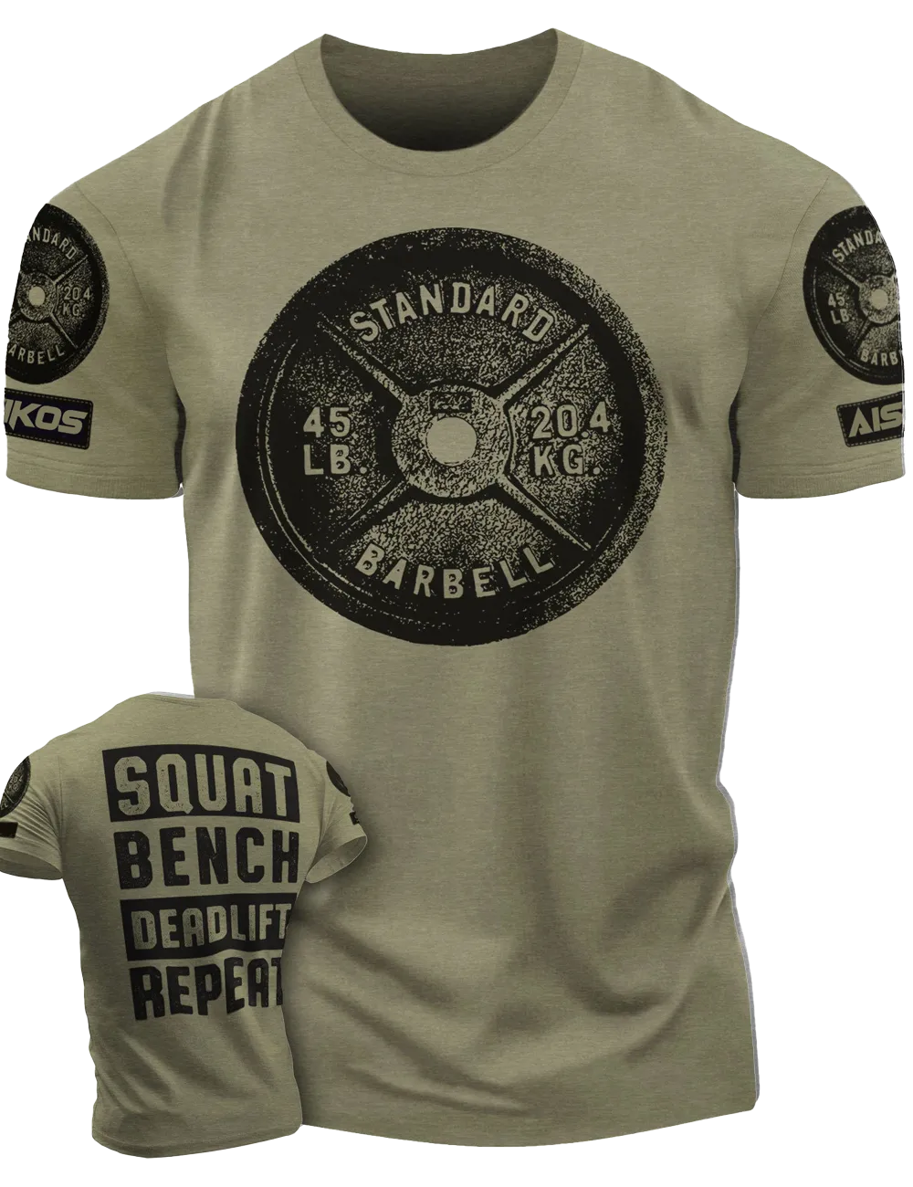 "SQUAT, BENCH, DEADLIFT" Funny Motivational Workout Gym T-Shirt for Men