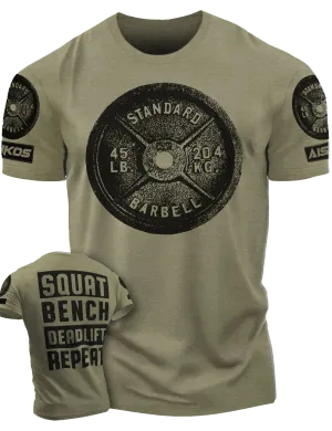 "SQUAT, BENCH, DEADLIFT" Funny Motivational Workout Gym T-Shirt for Men