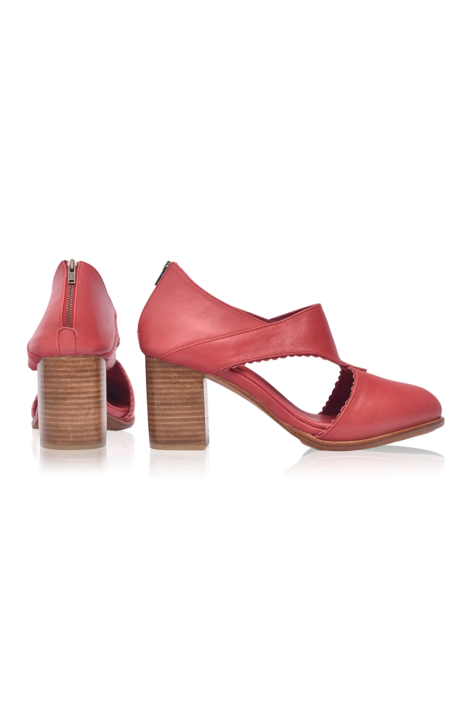Rain Kiss Leather Booties (Sz. 10.5)