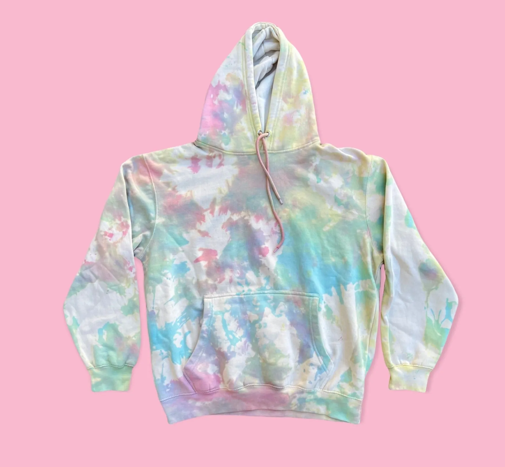 Rainbow Cream Tie Dye Hoodie