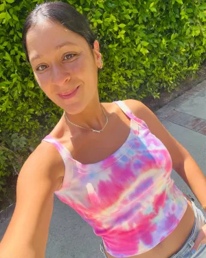 Rainbow Tie Dye Crop Tank