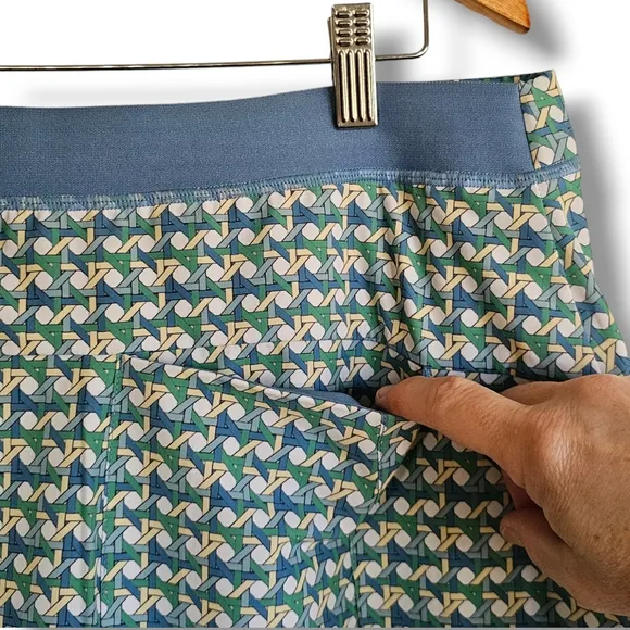Ralph Lauren RLX Golf Skirt Skort Women Size XL Aim Spring Wicker Multicolor NEW