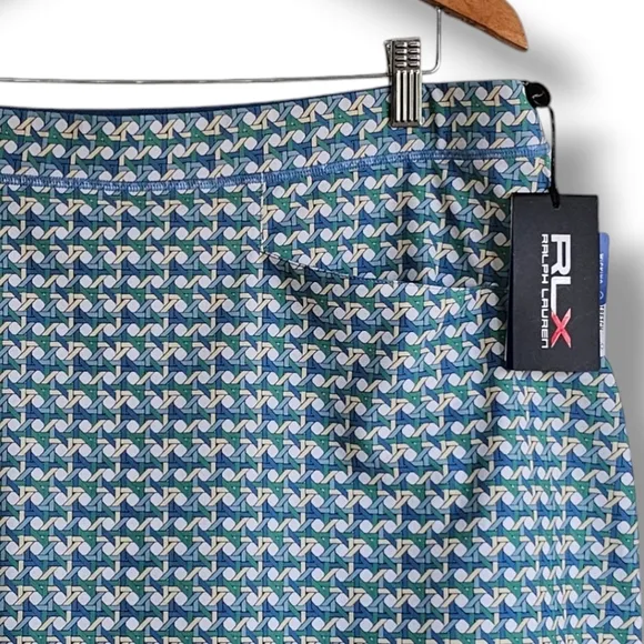 Ralph Lauren RLX Golf Skirt Skort Women Size XL Aim Spring Wicker Multicolor NEW