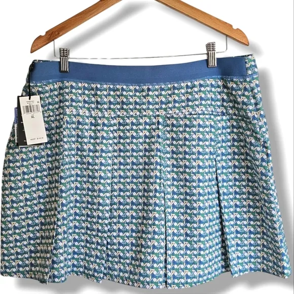 Ralph Lauren RLX Golf Skirt Skort Women Size XL Aim Spring Wicker Multicolor NEW