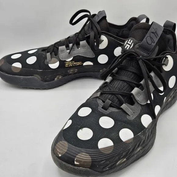 Rare Adidas   Harden Vol. 5  Futurenatural Polka Dot basketball shoes~13.5