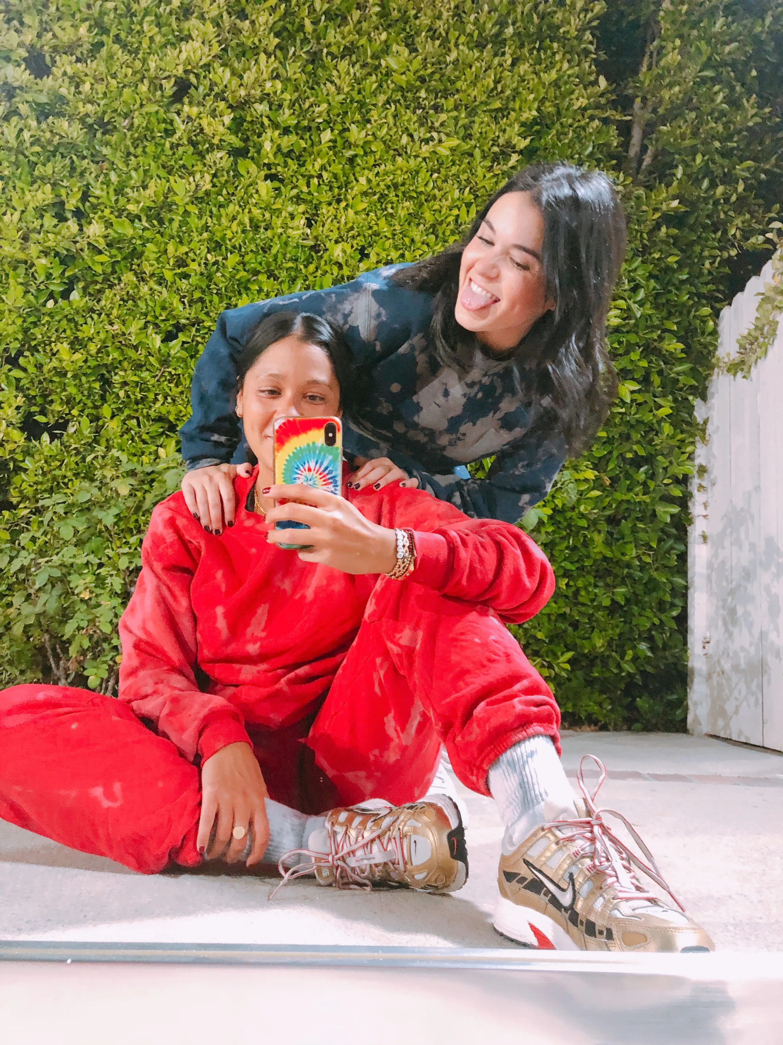 Red Twizzler Tie Dye Loungewear Set