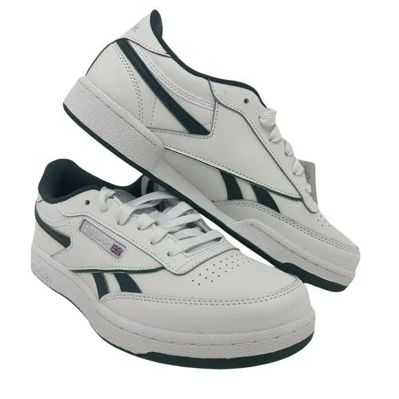 Reebok Club C Revenge HR0643 GS Sneaker Shoes Junior White Green Lace Up NR7673