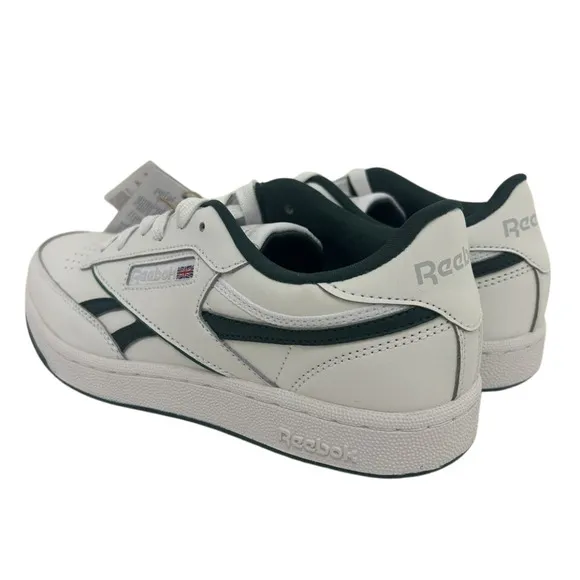 Reebok Club C Revenge HR0643 GS Sneaker Shoes Junior White Green Lace Up NR7673