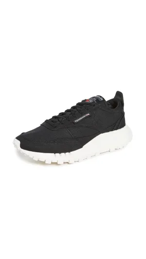 Reebok unisex adult Classic Legacy Sneaker, Black/Chalk, 6 Women 4.5 Men US