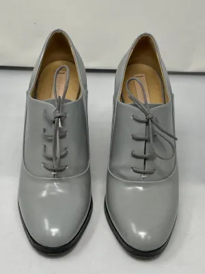 Reed Krakoff Light Grey Lace-Up Heeled Shootie