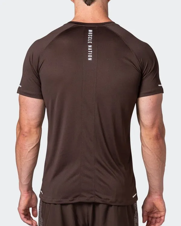 Reflective Training Tee - Cocoa