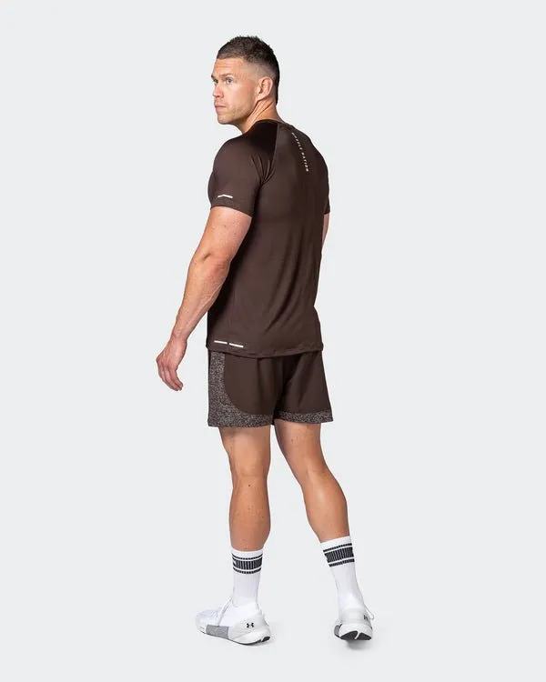 Reflective Training Tee - Cocoa