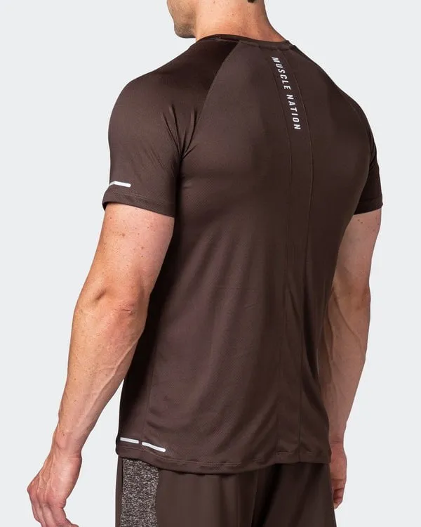 Reflective Training Tee - Cocoa
