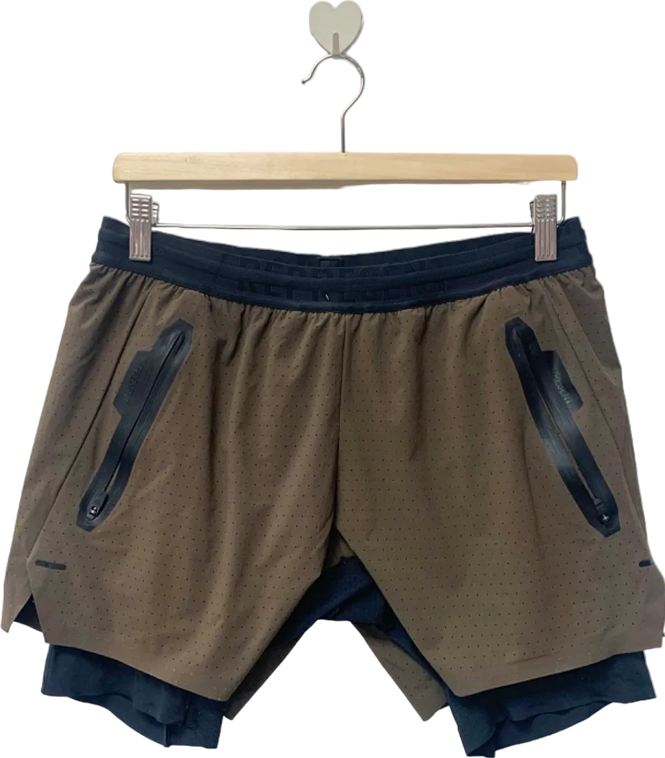 Represent Brown Training Shorts Size M
