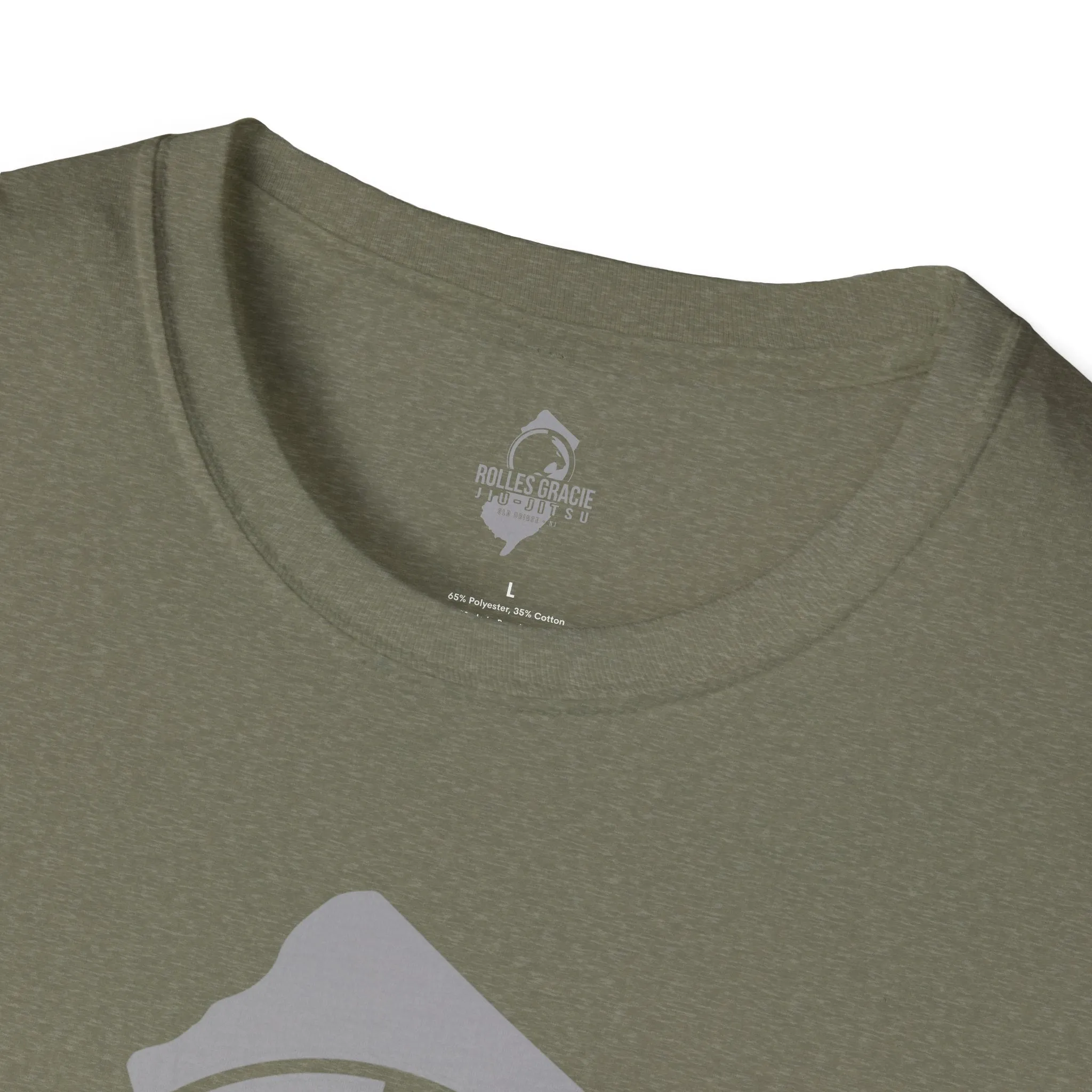 Rolles Gracie Jiu-Jitsu Unisex Softstyle T-Shirt - Grey Design