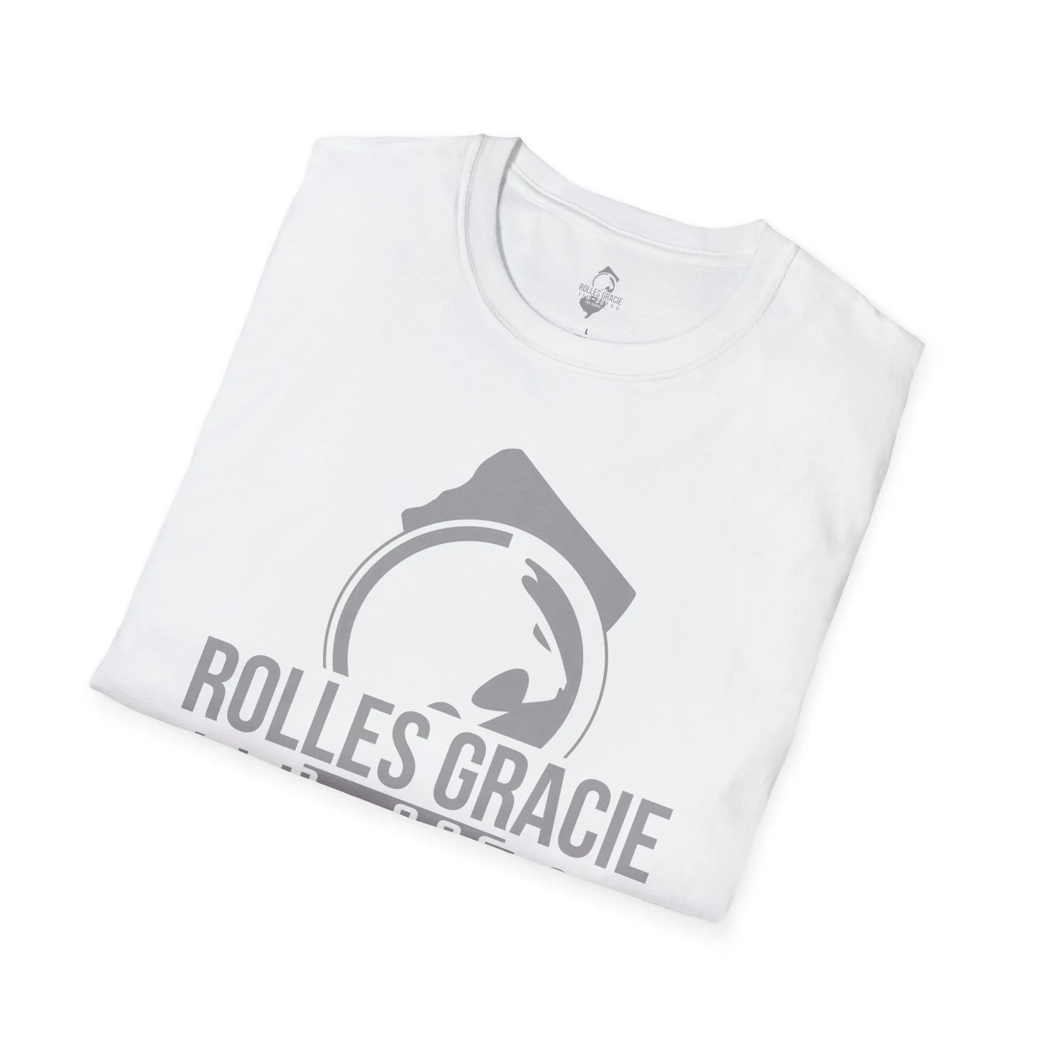 Rolles Gracie Jiu-Jitsu Unisex Softstyle T-Shirt - Grey Design