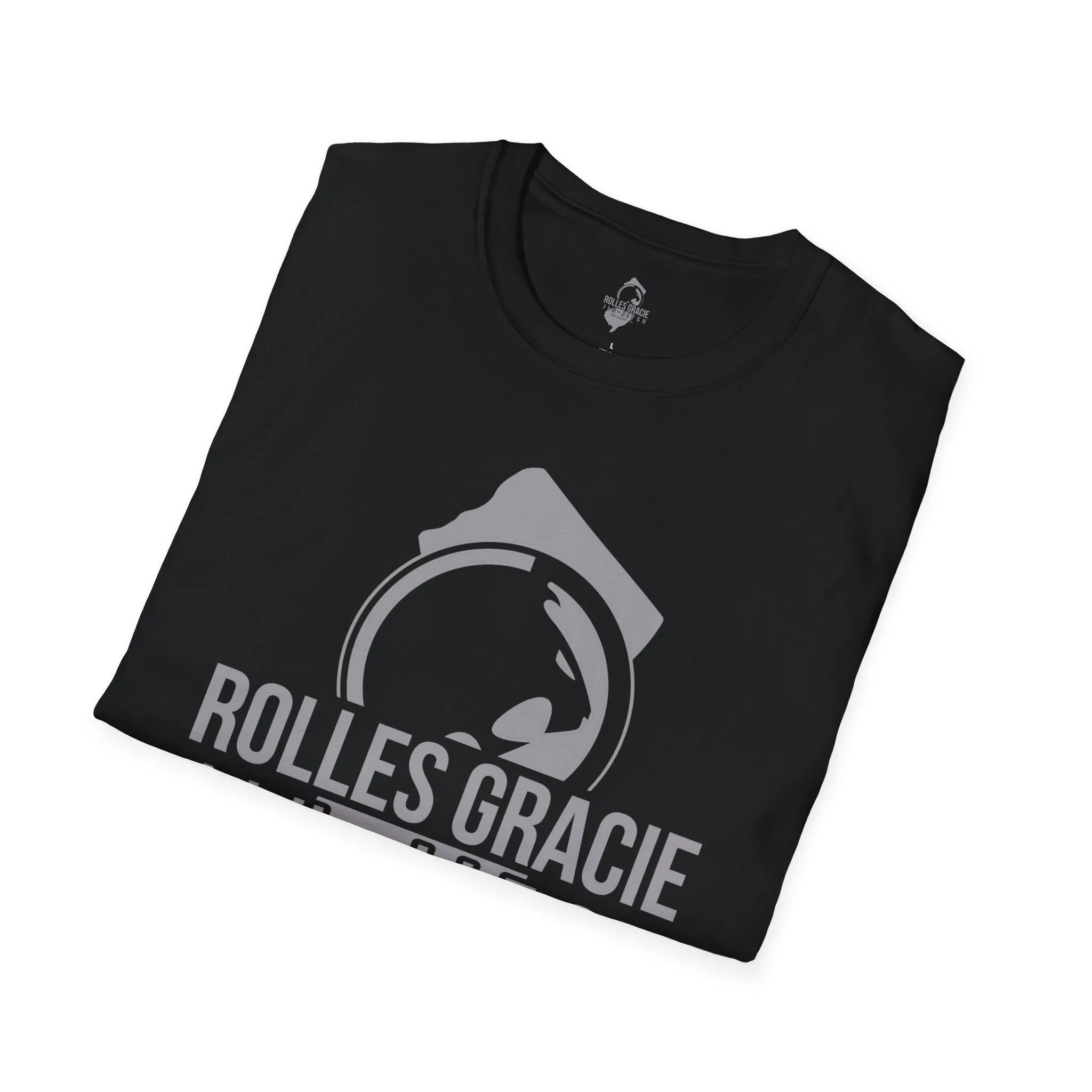 Rolles Gracie Jiu-Jitsu Unisex Softstyle T-Shirt - Grey Design