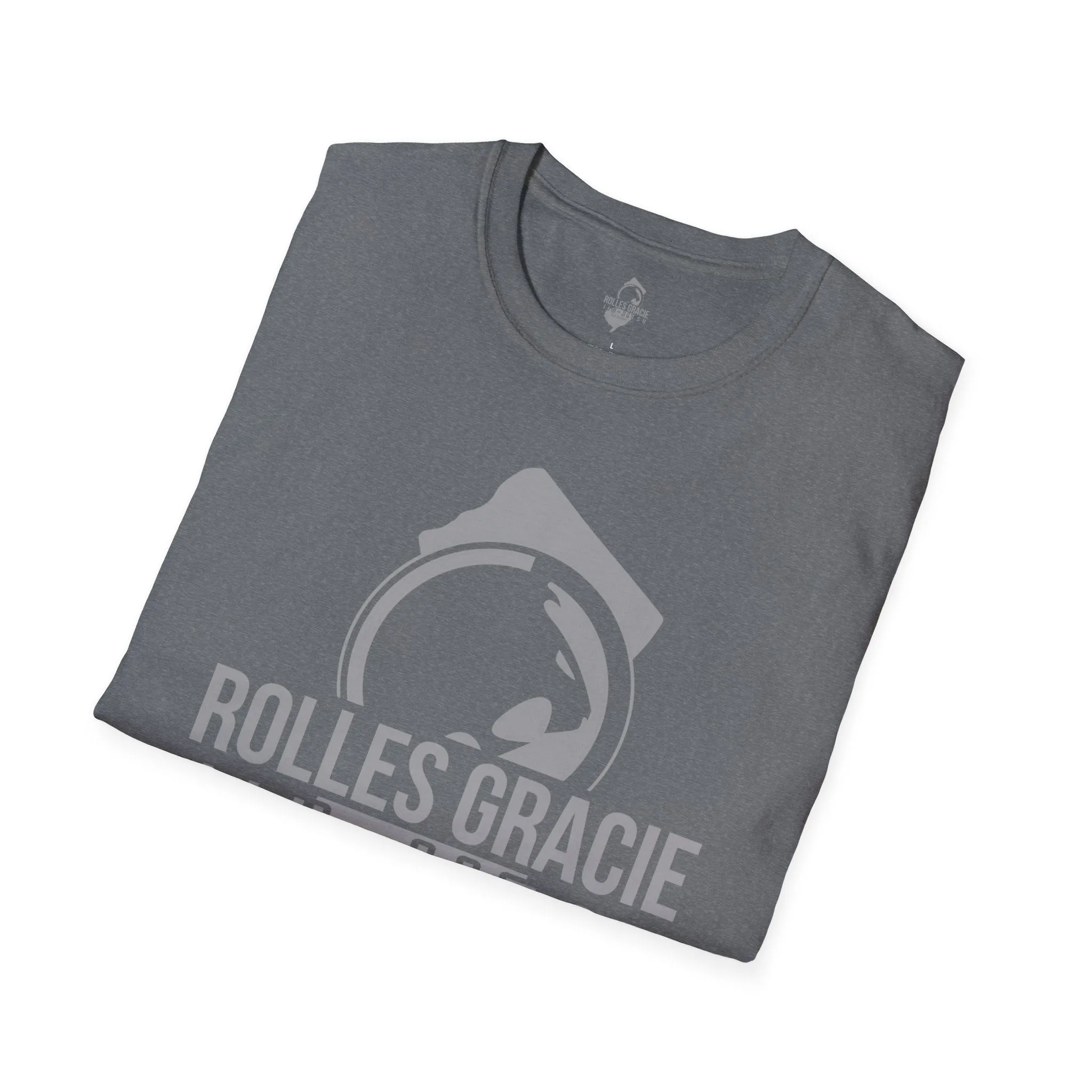 Rolles Gracie Jiu-Jitsu Unisex Softstyle T-Shirt - Grey Design