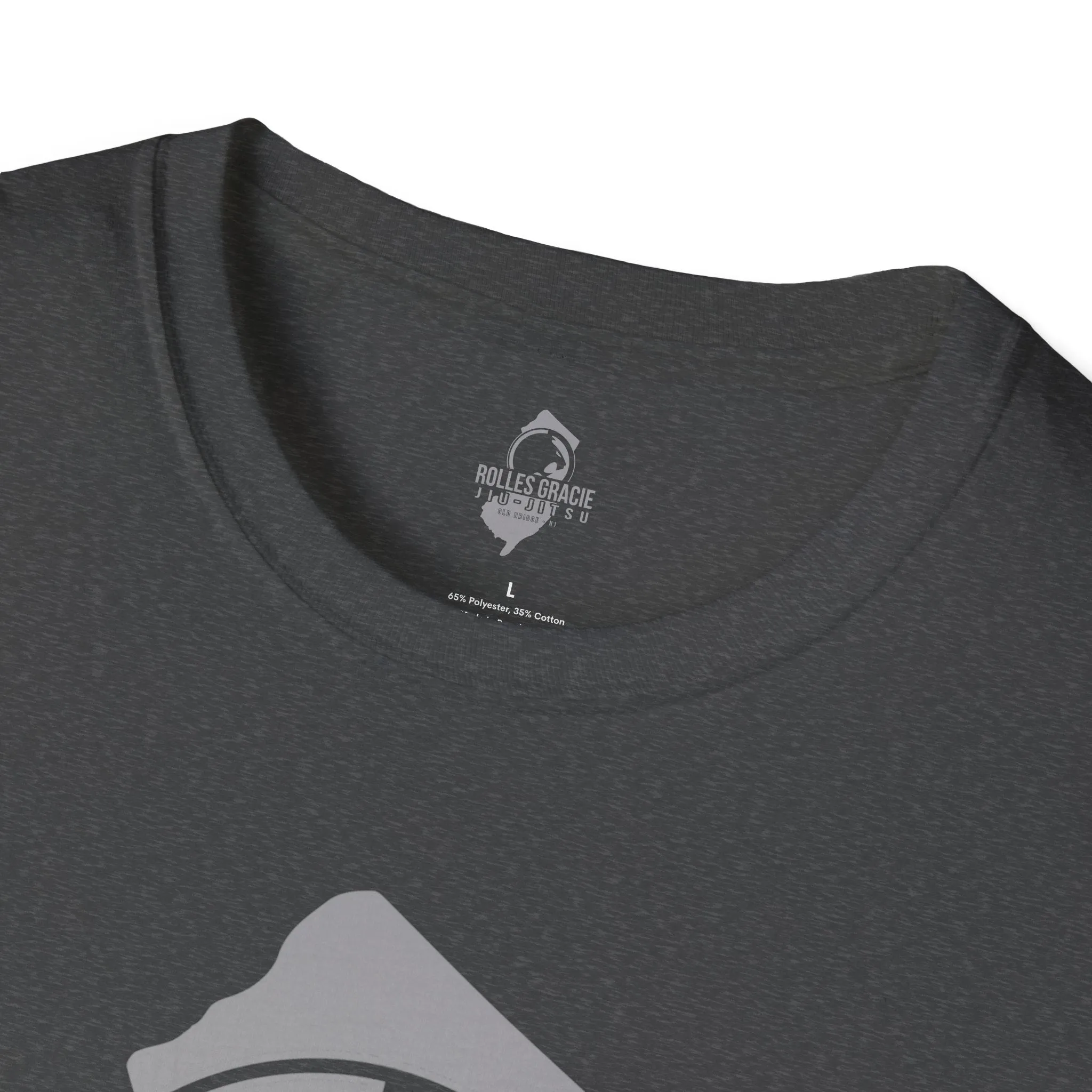 Rolles Gracie Jiu-Jitsu Unisex Softstyle T-Shirt - Grey Design