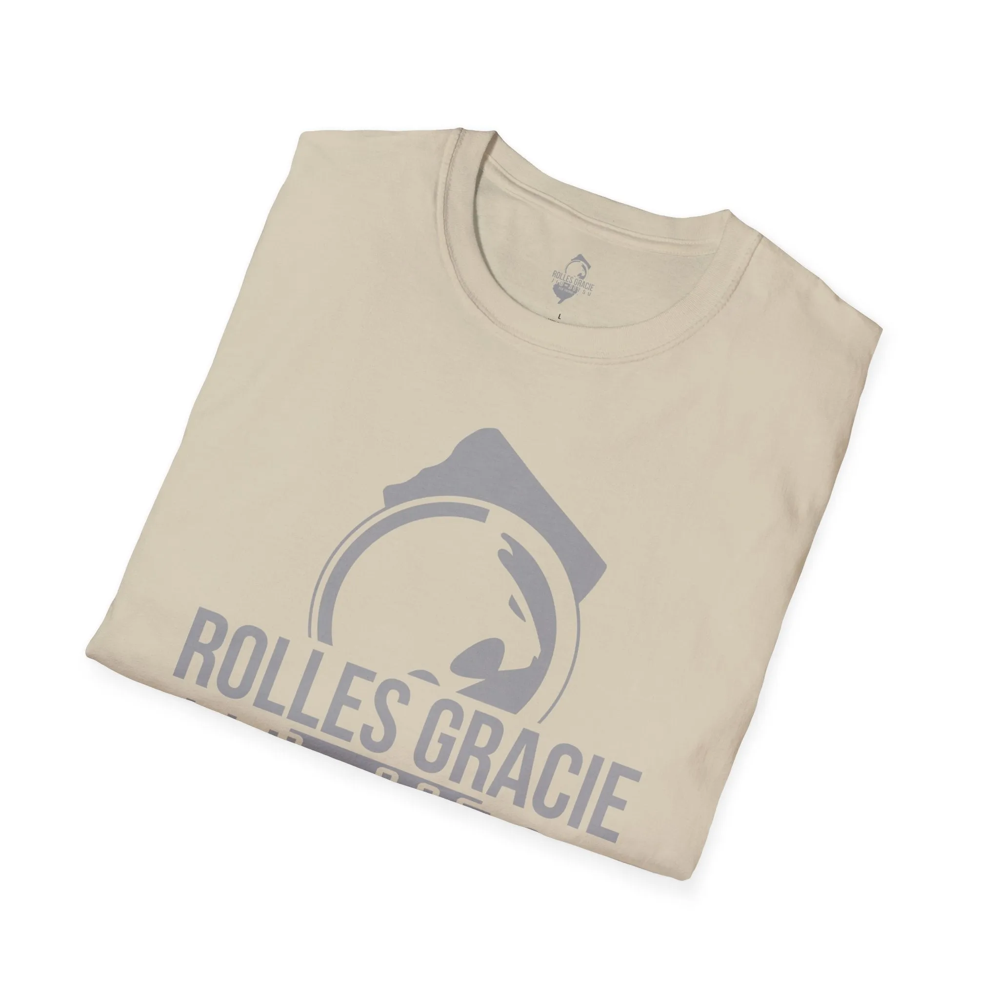 Rolles Gracie Jiu-Jitsu Unisex Softstyle T-Shirt - Grey Design
