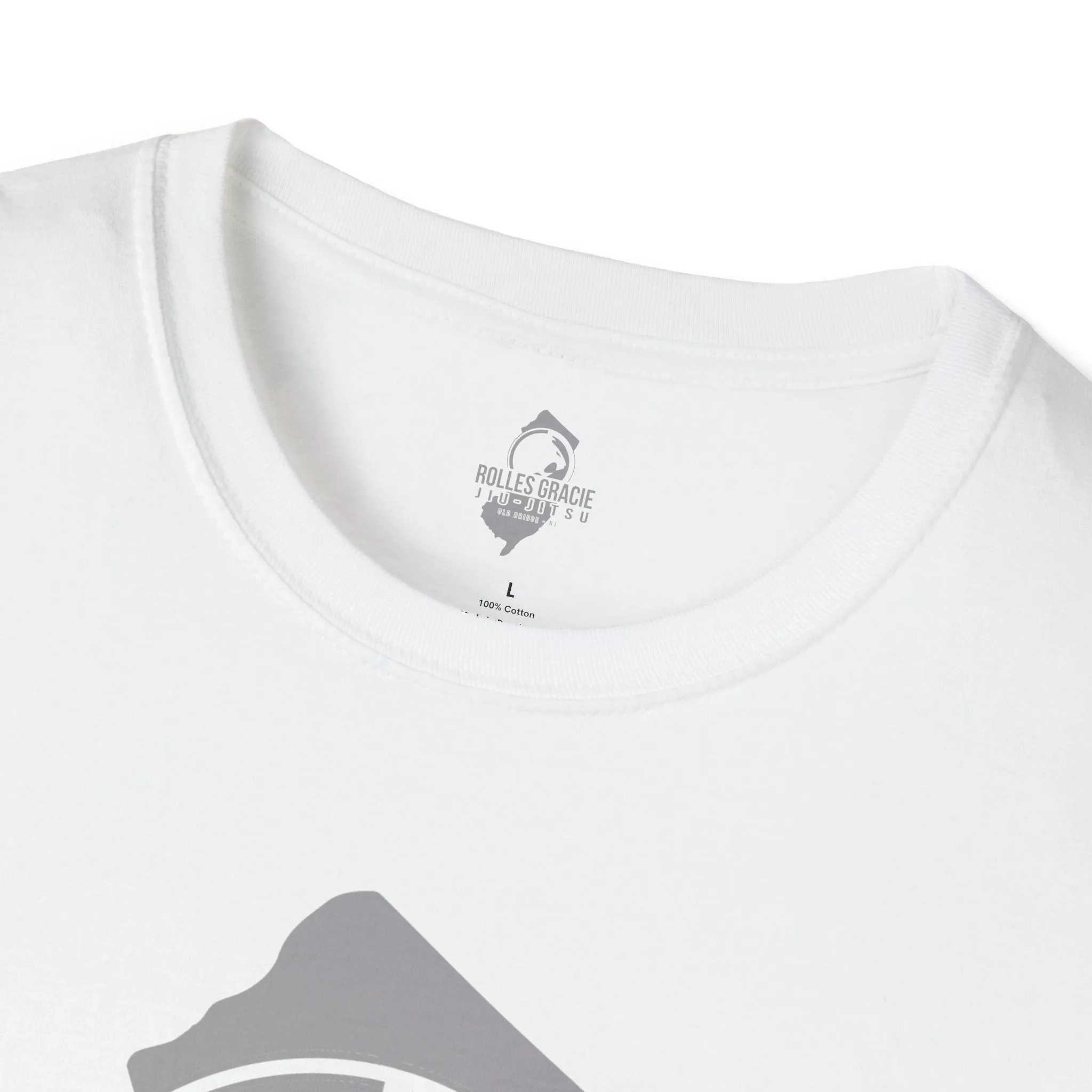 Rolles Gracie Jiu-Jitsu Unisex Softstyle T-Shirt - Grey Design