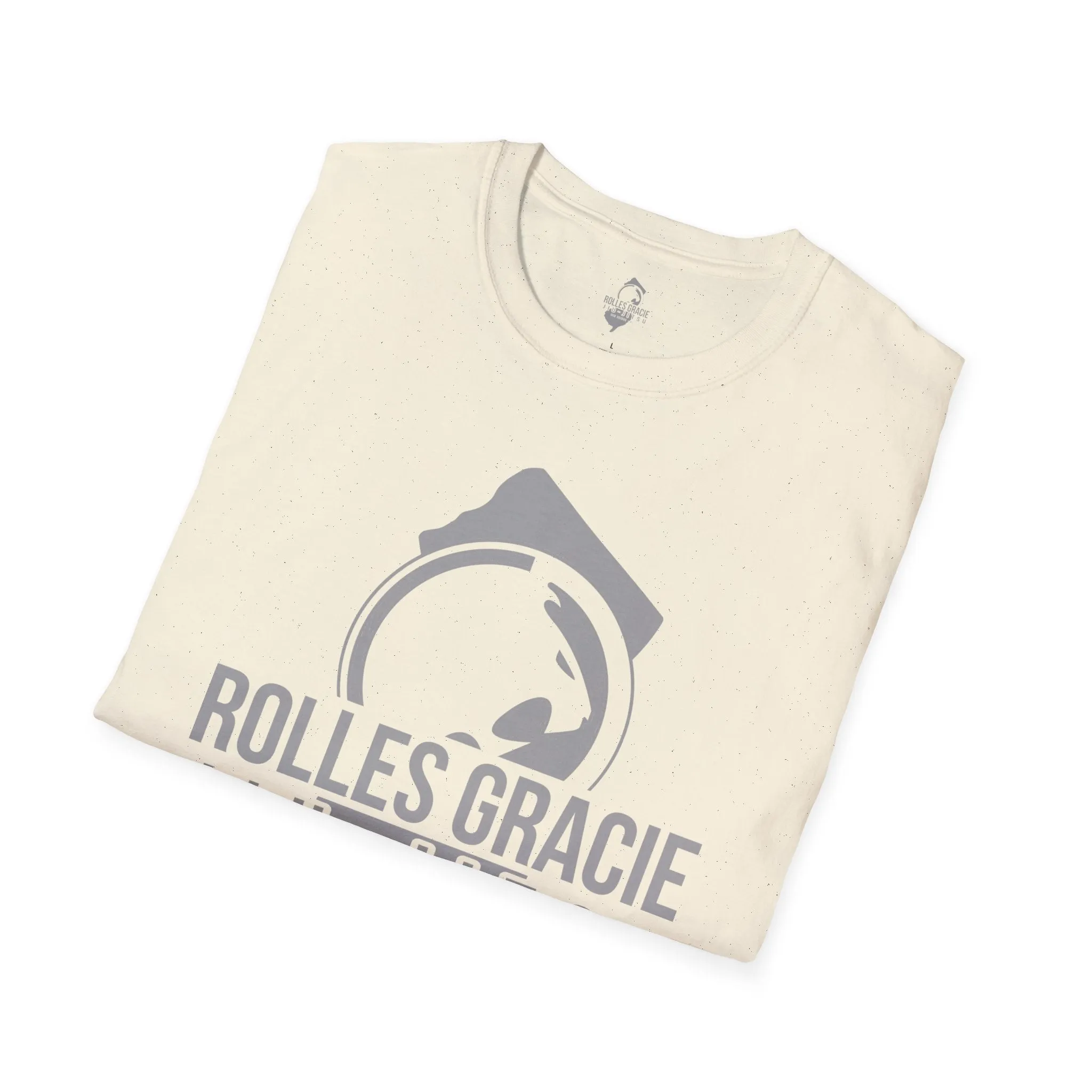 Rolles Gracie Jiu-Jitsu Unisex Softstyle T-Shirt - Grey Design