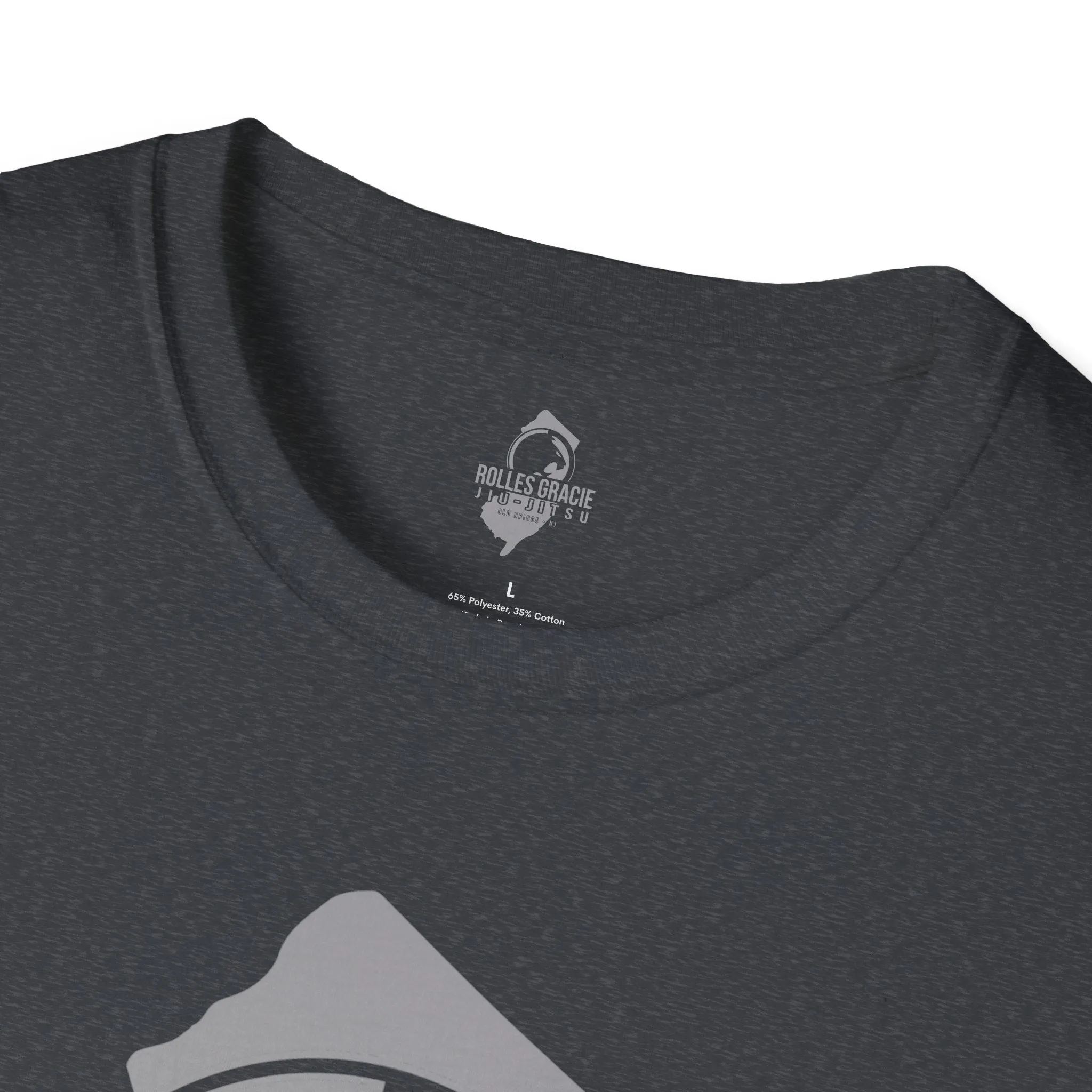 Rolles Gracie Jiu-Jitsu Unisex Softstyle T-Shirt - Grey Design