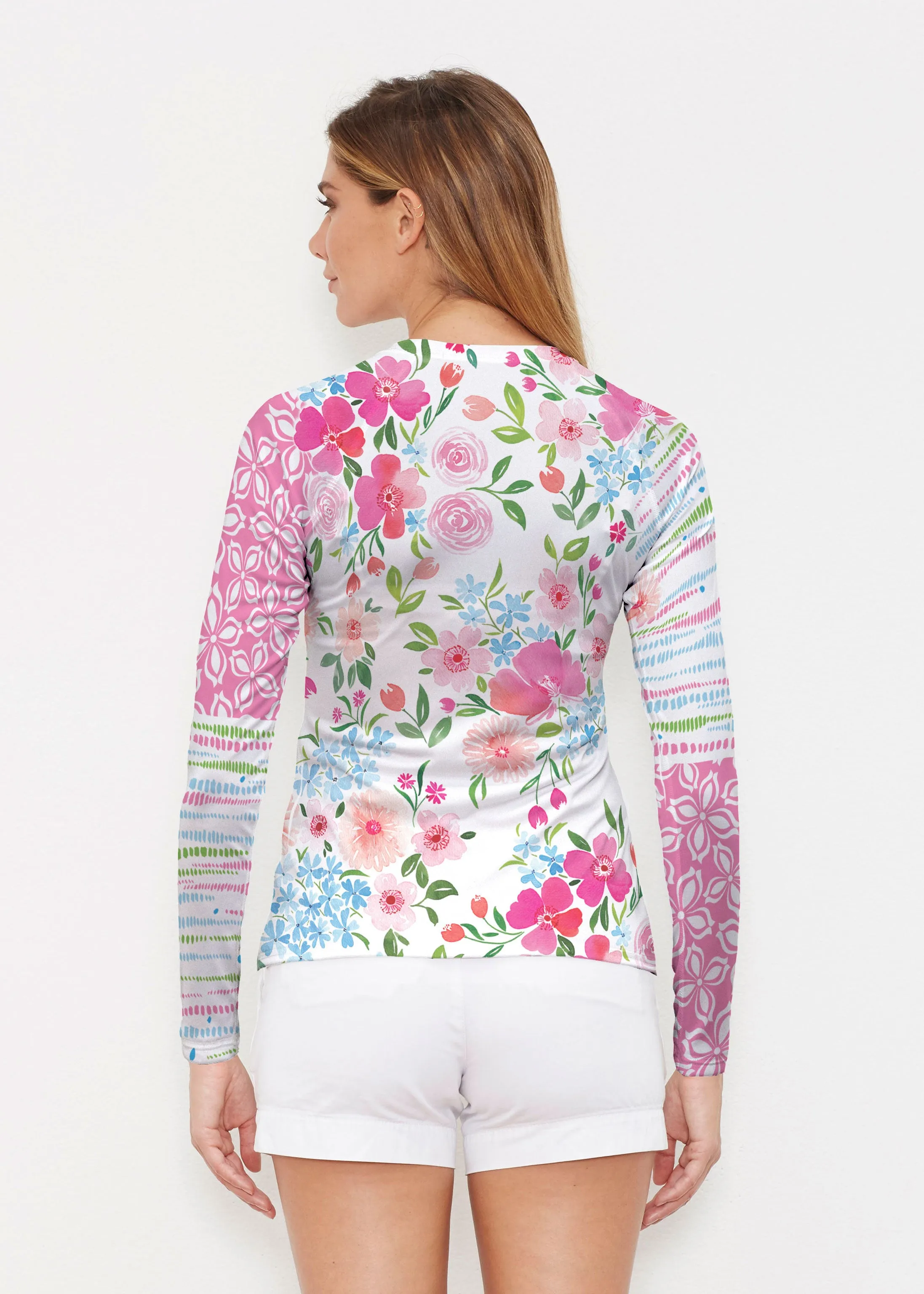Rosie Dots (8053) ~ Long Sleeve Rash Guard