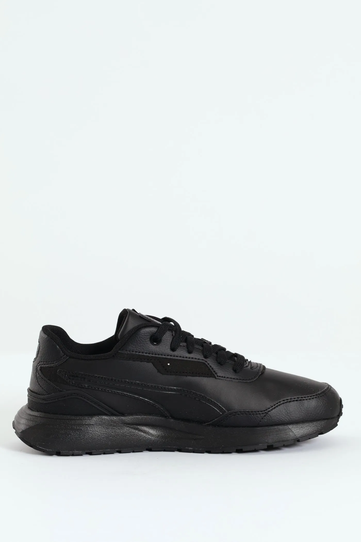 Runtamed Mono Lace Up Sneaker - Black