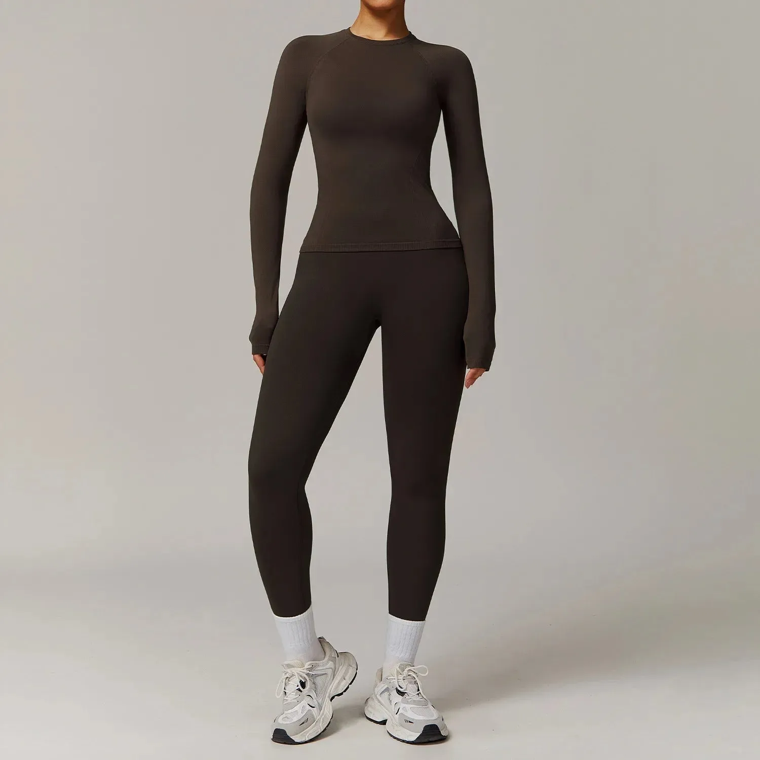 Seamless 2 Piece Fitness Leggings Set