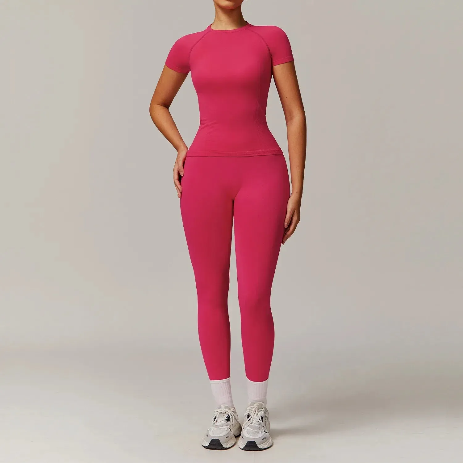 Seamless 2 Piece Fitness Leggings Set